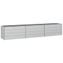 Arriate de acero galvanizado plateado 240x40x45 cm de vidaXL, Maceteros y jardineras - Ref: Foro24-316889, Precio: 48,78 €, D...