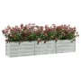 Arriate de acero galvanizado plateado 240x40x45 cm de vidaXL, Maceteros y jardineras - Ref: Foro24-316889, Precio: 48,78 €, D...