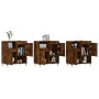 Aparadores 3 uds madera contrachapada roble ahumado de vidaXL, Aparadores - Ref: Foro24-3190146, Precio: 185,96 €, Descuento: %