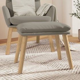 Reposapiés de terciopelo gris claro 45x29,5x35 cm de vidaXL, Otomanas - Ref: Foro24-341435, Precio: 36,52 €, Descuento: %