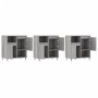 Aparadores 3 uds madera contrachapada gris Sonoma de vidaXL, Aparadores - Ref: Foro24-3190147, Precio: 173,90 €, Descuento: %