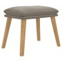 Reposapiés de terciopelo gris claro 45x29,5x35 cm de vidaXL, Otomanas - Ref: Foro24-341435, Precio: 36,52 €, Descuento: %