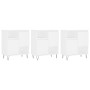 Aparadores 3 uds madera contrachapada blanco de vidaXL, Aparadores - Ref: Foro24-3190149, Precio: 176,04 €, Descuento: %