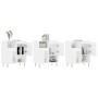 Aparadores 3 uds madera contrachapada blanco de vidaXL, Aparadores - Ref: Foro24-3190149, Precio: 176,04 €, Descuento: %