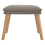 Reposapiés de terciopelo gris claro 45x29,5x35 cm de vidaXL, Otomanas - Ref: Foro24-341435, Precio: 36,52 €, Descuento: %