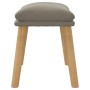 Reposapiés de terciopelo gris claro 45x29,5x35 cm de vidaXL, Otomanas - Ref: Foro24-341435, Precio: 36,52 €, Descuento: %
