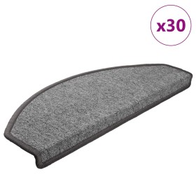 Felpudos para escaleras 30 unidades 65x24x4 cm Gris oscuro Semicircular Grande en Hogar | Comprar online en Foru.es