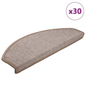 Felpudos para escaleras 30 unidades 65x24x4 cm Marrón claro Semicircular Grande en Hogar | Comprar online en Foru.es