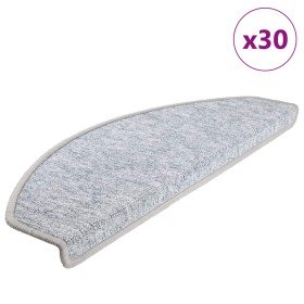 Felpudos para escaleras 30 unidades 65x24x4 cm Gris Claro Semicircular Grande en Hogar | Comprar online en Foru.es