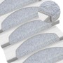 Felpudos para escaleras 30 unidades 65x24x4 cm Gris Claro Semicircular Grande en Hogar | Comprar online en Foru.es