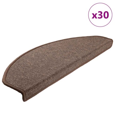 Felpudos para escaleras 30 unidades 65x24x4 cm Marrón Café Semicircular Grande en Hogar | Comprar online en Foru.es