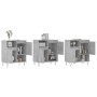 Aparadores 3 uds madera contrachapada gris hormigón de vidaXL, Aparadores - Ref: Foro24-3190153, Precio: 173,93 €, Descuento: %