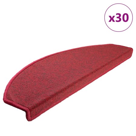 Felpudos para escaleras 30 unidades 65x24x4 cm Rojos Semicirculares Grandes en Hogar | Comprar online en Foru.es