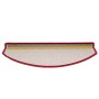 Felpudos para escaleras 30 unidades 65x24x4 cm Rojos Semicirculares Grandes en Hogar | Comprar online en Foru.es