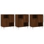 Aparadores 3 uds madera contrachapada marrón roble de vidaXL, Aparadores - Ref: Foro24-3190156, Precio: 178,86 €, Descuento: %