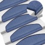 Alfombrillas para escaleras 30 unidades 65x24x4 cm Azul Semicircular Grande en Hogar | Comprar online en Foru.es