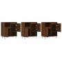 Aparadores 3 uds madera contrachapada marrón roble de vidaXL, Aparadores - Ref: Foro24-3190156, Precio: 178,86 €, Descuento: %