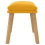 Reposapiés de terciopelo amarillo mostaza 45x29,5x35 cm de vidaXL, Otomanas - Ref: Foro24-341442, Precio: 36,32 €, Descuento: %