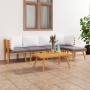 Muebles de jardín 6 piezas con cojines madera maciza de acacia en Conjuntos de jardín | Comprar online en Foru.es
