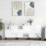 Aparadores 3 uds madera contrachapada blanco brillo by vidaXL, Sideboards - Ref: Foro24-3190159, Price: 205,92 €, Discount: %