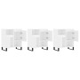 Aparadores 3 uds madera contrachapada blanco brillo de vidaXL, Aparadores - Ref: Foro24-3190159, Precio: 208,47 €, Descuento: %