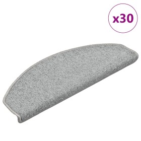 Felpudos para escaleras 30 unidades 65x24x4 cm Gris Claro Semicircular Grande en Hogar | Comprar online en Foru.es