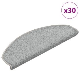 Felpudos para escaleras 30 unidades 65x24x4 cm Gris Claro Semicircular Grande en Hogar | Comprar online en Foru.es