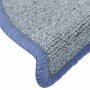Felpudos para escaleras 30 unidades 65x24x4 cm Gris claro y azul Semicircular Grande en Hogar | Comprar online en Foru.es