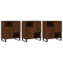 Aparadores 3 uds madera contrachapada marrón roble de vidaXL, Aparadores - Ref: Foro24-3190164, Precio: 195,04 €, Descuento: %