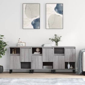 Aparadores 3 uds madera contrachapada gris Sonoma de vidaXL, Aparadores - Ref: Foro24-3190163, Precio: 202,05 €, Descuento: %