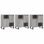 Aparadores 3 uds madera contrachapada gris Sonoma de vidaXL, Aparadores - Ref: Foro24-3190163, Precio: 202,05 €, Descuento: %