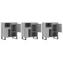 Aparadores 3 uds madera contrachapada gris Sonoma de vidaXL, Aparadores - Ref: Foro24-3190163, Precio: 202,05 €, Descuento: %