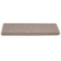 Alfombrillas para escaleras 30 unidades 65x21x4 cm Marrón claro Borde rectangular en Hogar | Comprar online en Foru.es