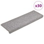 Alfombrillas para escaleras 30 unidades 65x21x4 cm Gris claro Borde rectangular en Hogar | Comprar online en Foru.es