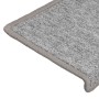 Alfombrillas para escaleras 30 unidades 65x21x4 cm Gris claro Borde rectangular en Hogar | Comprar online en Foru.es