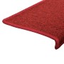 Felpudos para escaleras 30 unidades 65x21x4 cm Rojos Borde Rectangular en Hogar | Comprar online en Foru.es