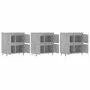 Sideboards 3 units concrete gray plywood by vidaXL, Sideboards - Ref: Foro24-3190193, Price: 190,62 €, Discount: %