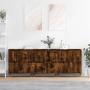 Aparadores 3 uds madera contrachapada roble ahumado de vidaXL, Aparadores - Ref: Foro24-3190194, Precio: 187,74 €, Descuento: %
