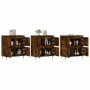 Aparadores 3 uds madera contrachapada roble ahumado de vidaXL, Aparadores - Ref: Foro24-3190194, Precio: 187,74 €, Descuento: %