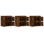 Aparadores 3 uds madera contrachapada roble ahumado de vidaXL, Aparadores - Ref: Foro24-3190194, Precio: 187,74 €, Descuento: %