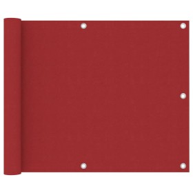 Toldo para balcón tela oxford rojo 75x500 cm en Sombrillas | Comprar online en Foru.es