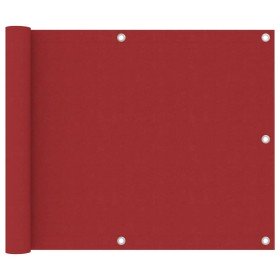 Toldo para balcón tela oxford rojo 75x500 cm en Sombrillas | Comprar online en Foru.es
