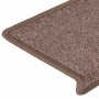 Alfombrillas para escaleras 30 unidades 65x21x4 cm Marrón Borde Rectangular en Hogar | Comprar online en Foru.es