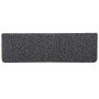 Alfombrillas para escaleras 30 unidades 65x21x4 cm Gris oscuro Borde rectangular en Hogar | Comprar online en Foru.es