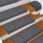 Alfombrillas para escaleras 30 unidades 65x21x4 cm Gris oscuro Borde rectangular en Hogar | Comprar online en Foru.es