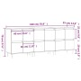 Aparadores 3 uds madera contrachapada gris Sonoma de vidaXL, Aparadores - Ref: Foro24-3190195, Precio: 199,63 €, Descuento: %