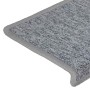 Alfombrillas para escaleras 30 unidades 65x21x4 cm Gris claro Borde rectangular en Hogar | Comprar online en Foru.es