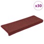 Felpudos para escaleras 30 unidades 65x21x4 cm Burdeos Borde Rectangular en Hogar | Comprar online en Foru.es