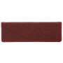 Felpudos para escaleras 30 unidades 65x21x4 cm Burdeos Borde Rectangular en Hogar | Comprar online en Foru.es
