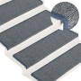 Alfombrillas para escaleras 30 unidades 65x21x4 cm Gris claro y azul Borde rectangular en Hogar | Comprar online en Foru.es